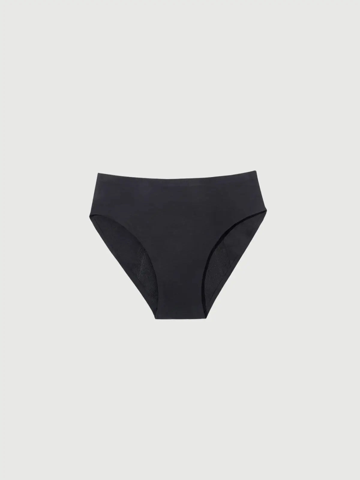 Schwarze Inkontinenz-Culotte für Damen in Vorderansicht.