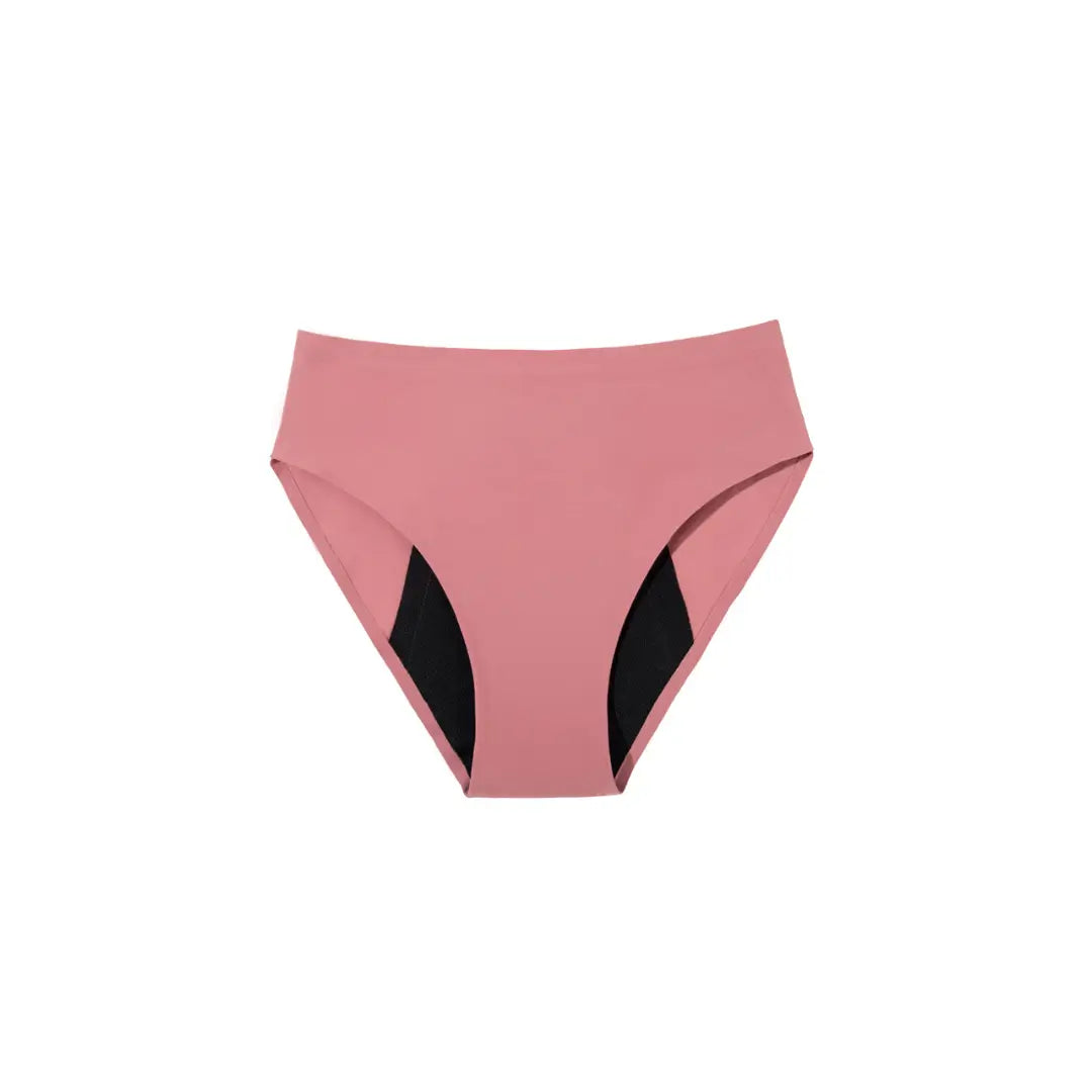 alt=Rosa hochgeschnittener Inkontinenz-Slip für Damen, Vorderansicht