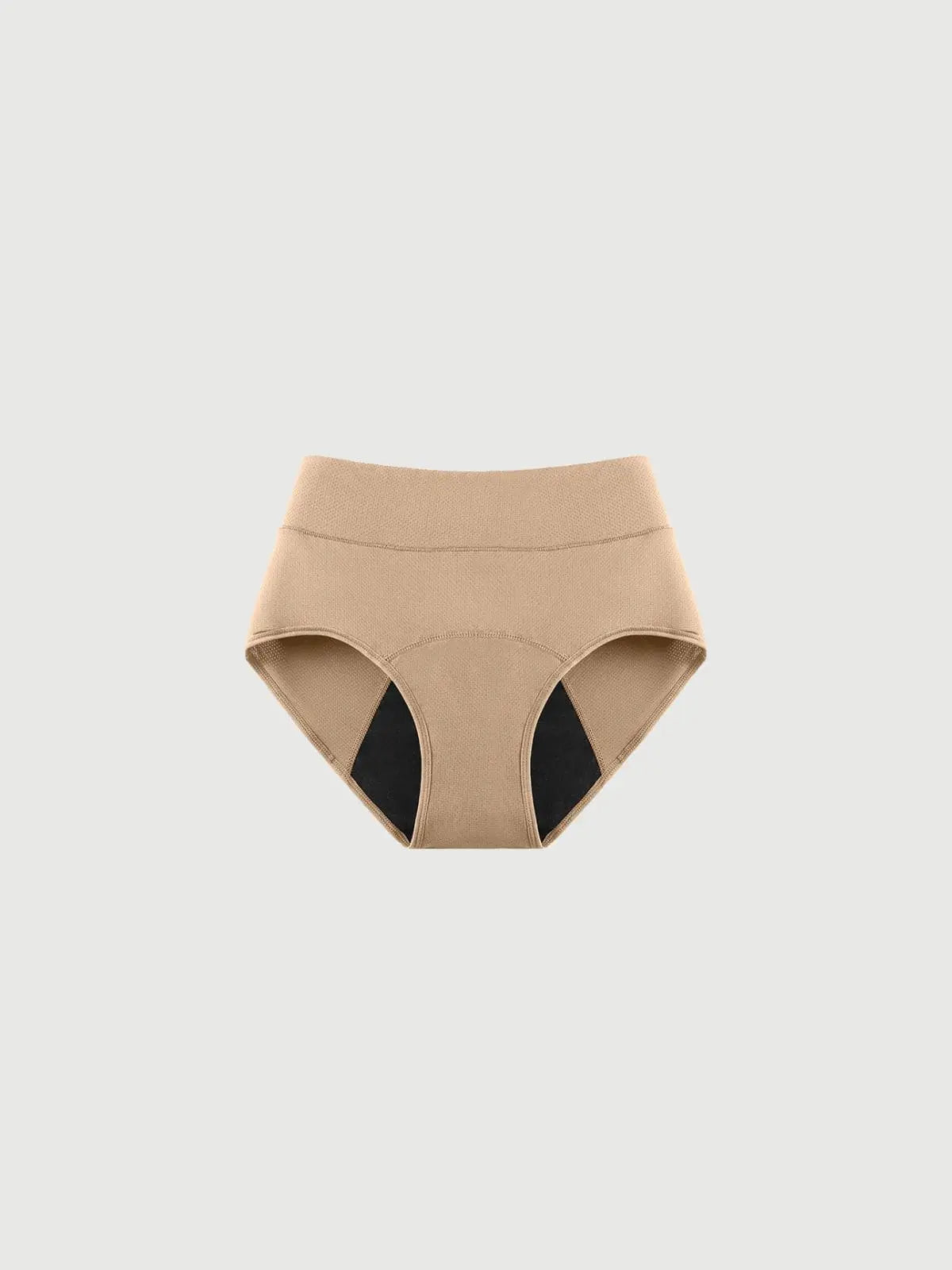 Beige klassische Inkontinenz-Culotte für Damen, Vorderansicht.