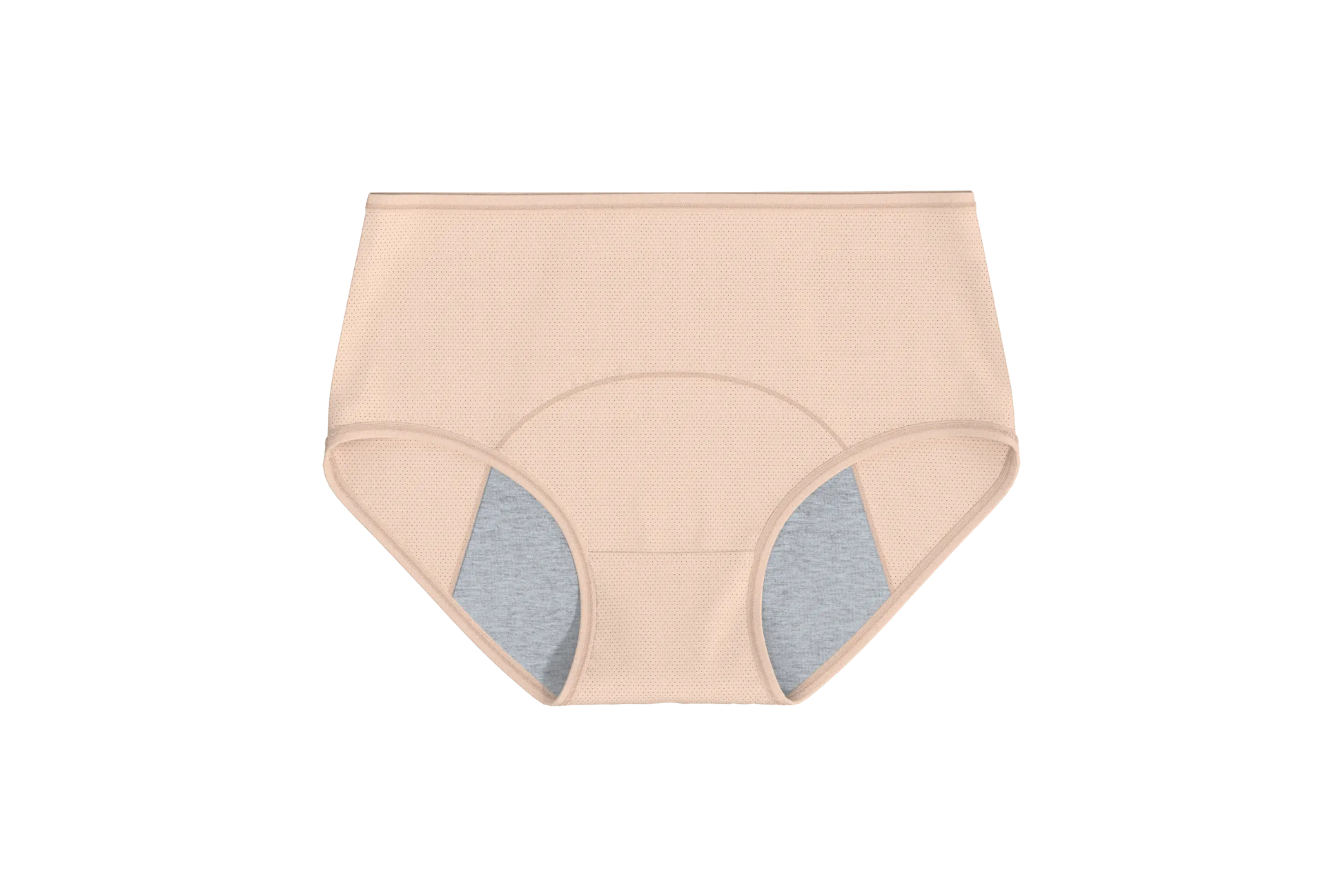 beiger Inkontinenz-Slip für Damen, Vorderansicht