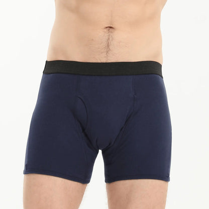 blauer Inkontinenz-Boxer für Herren, Vorderansicht