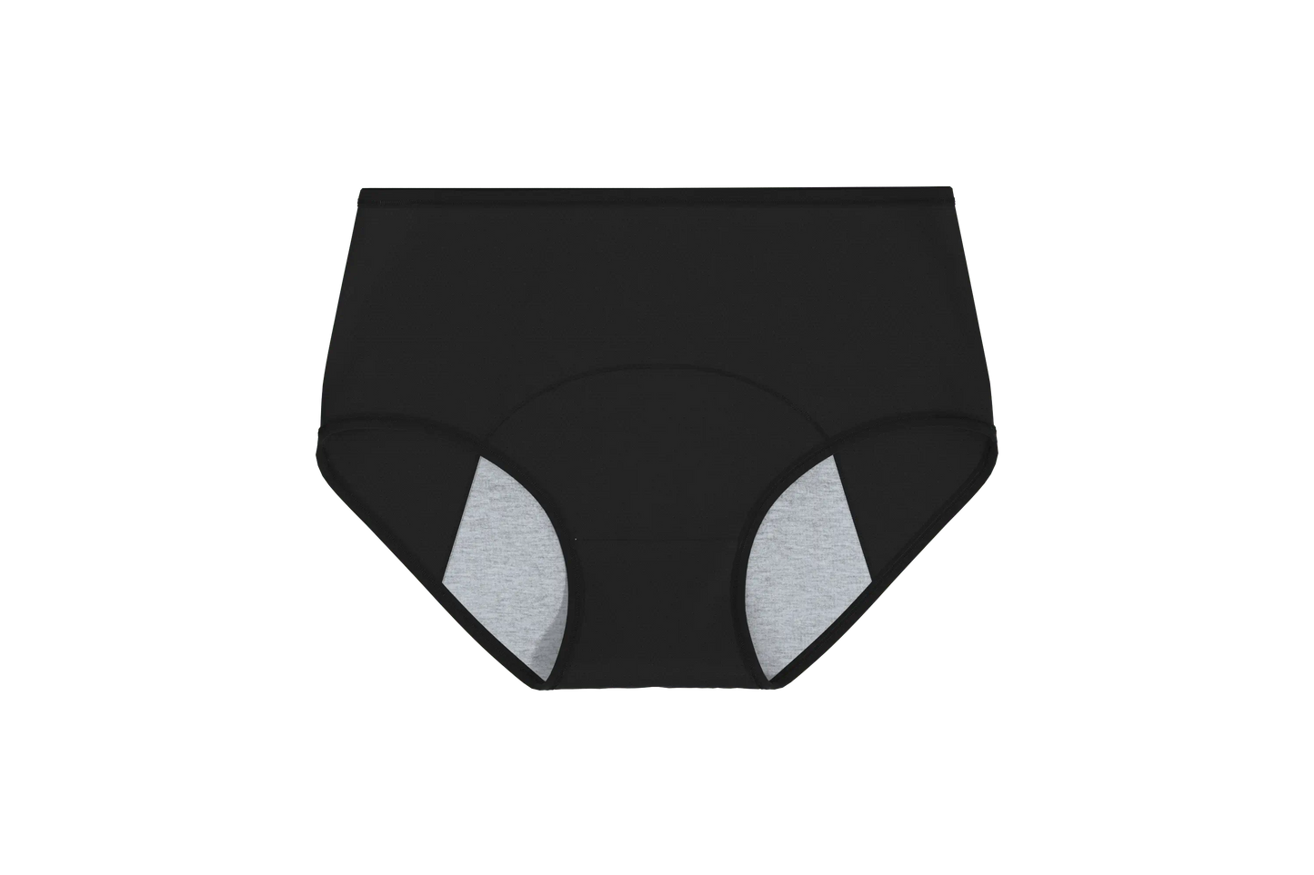 schwarzer Inkontinenz-Slip für Damen, Vorderansicht