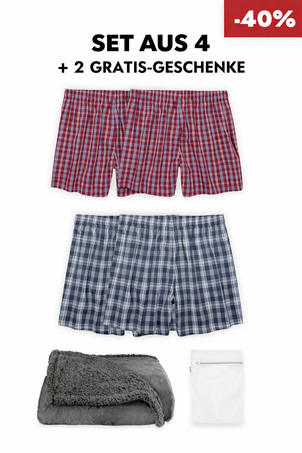 Wintersale-Pack – Hochabsorbierende Inkontinenz-Boxershorts für Herren