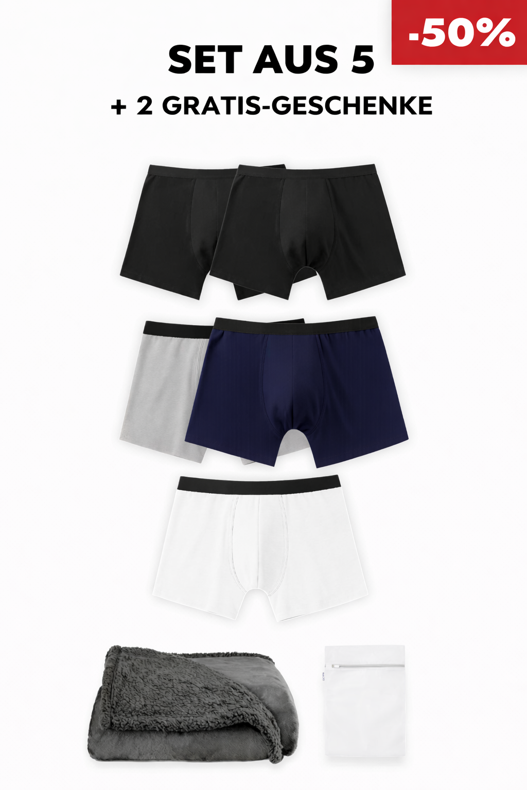 Wintersale-Pack – Hochabsorbierende Inkontinenz-Boxershorts für Herren