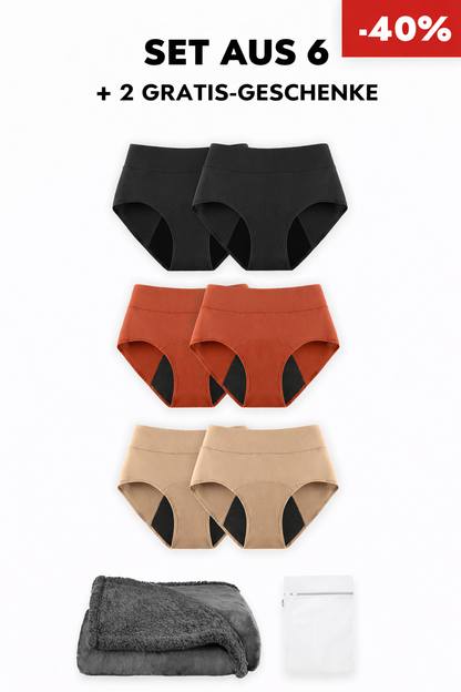 Wintersale-Pack – Hochtaillierte Inkontinenzslips (klassisches Modell)