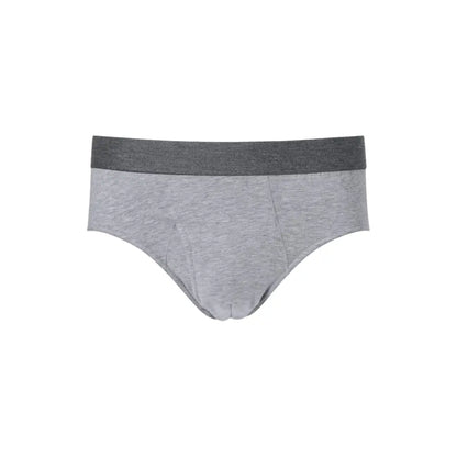 Grauer Inkontinenz-Slip mit breitem Bund für Herren, Vorderansicht.