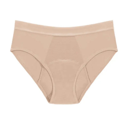 beige Inkontinenz-Slip mit mittlerer Taille für Damen, Vorderansicht