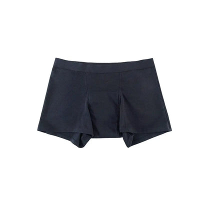 Schwarzer Damen-Inkontinenz-Boxer, Vorderansicht.